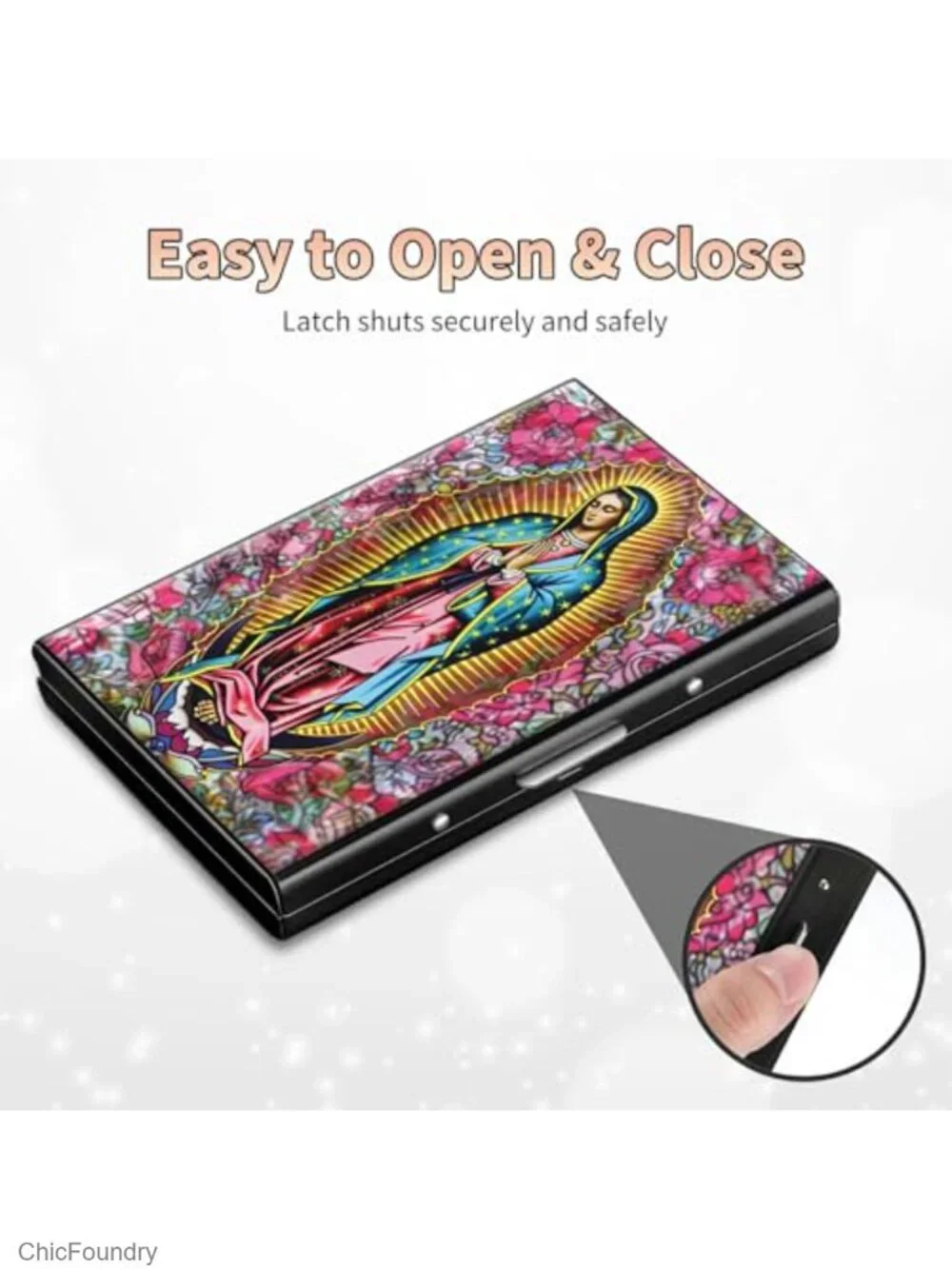 Slim Metal RFID Blocking Card Holder Up to 10 Cards
